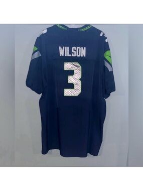 Seattle Seahawks #3 Russell Wilson Nike NFL On Field Authentic Football Jersey